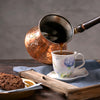 Wooden Handle Copper Coffee Pot (Pearl) - CRYSTALIA GLASS